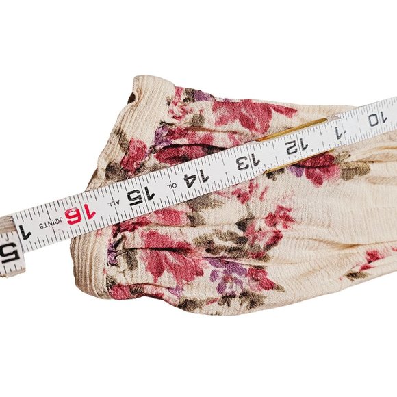 Mimi Chica Romper size Small floral cream long sleeve - Picture 8 of 8